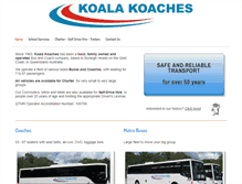 Tablet Screenshot of koalakoaches.com.au